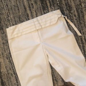 BCBG | White Boot Leg Pants | size 8